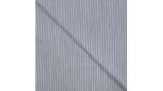 Cotton Poplin Print - Mini Stripes, Dusty Blue