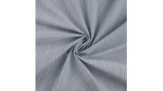 Cotton Poplin Print - Mini Stripes, Dusty Blue