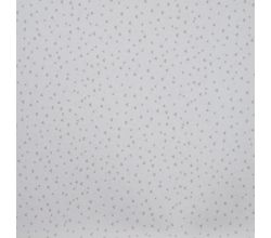 Cotton Poplin Print, Mini Heart, Ecru