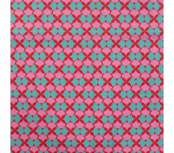 Cotton Poplin Print&Coated, Ethnic, Fuchsia