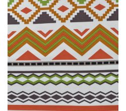 French Terry Print, Ikat Stripe, Terra