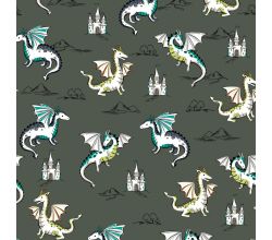 French Terry Print, Army