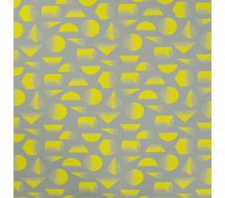 French Terry Print, Abstract Shapes, Army