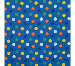 French Terry Print, Toot Toot Dots, Royal