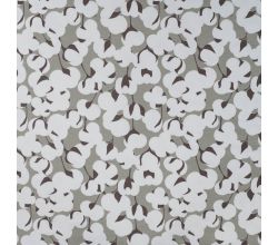 French Terry Print, Cotton Balls, Khaki