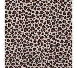 French Terry Print, Leopard, Caramel
