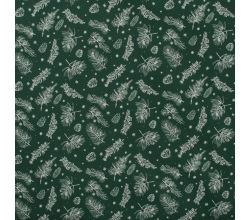 Cotton Poplin, Branches, Green