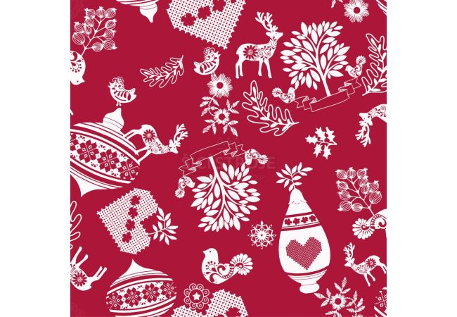 Nordic Decoration, Red