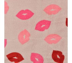 Cuddle Fleece Double Face, Lips, Dusty Pink