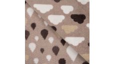 Cuddle Fleece Double Face - Clouds & Raindrops, Sand