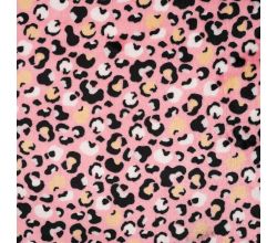 Cuddle Fleece Print + Uni, Panther, Candy Pink