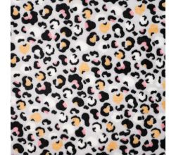 Cuddle Fleece Print + Uni, Panther, Silver Grey