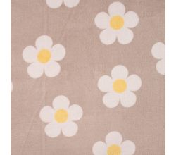 Cuddle Fleece Print + Uni, Flowers, Sand
