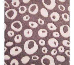 Fleece s kruhy - fialová