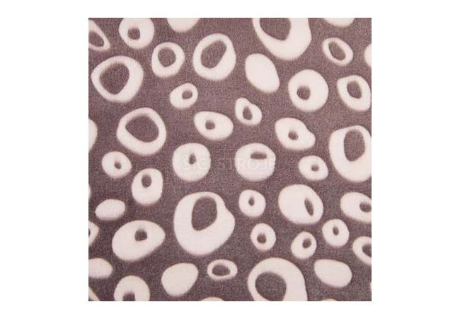 Fleece s kruhy - fialová
