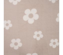 Cute Fleece Print, Flowers, Sand