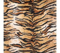 Cute Fleece Print, Tiger, Caramel