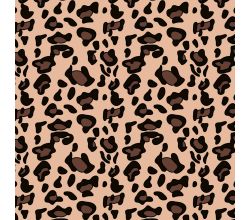 Cute Fleece Print, Leopard, Salmon