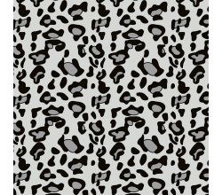 Cute Fleece Print, Leopard, Grey