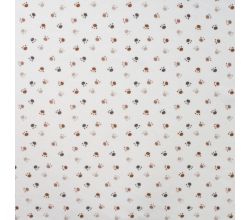 Nicky Velours Print, Paws, Off White
