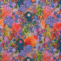 Bambino Digital Print + Quilt - Cyclam Turquase