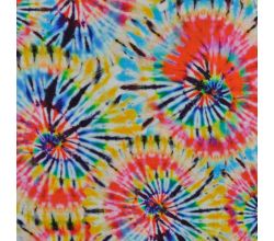 Bambino Digital Print, Tie Dye, Red/Aqua