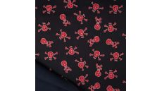 Soft Shell Print - Skulls, Dark Red