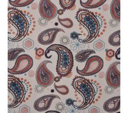 Soft Shell Digital Print, Paisley, Off White