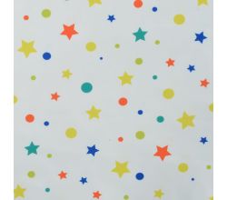 Soft Shell Digital Print, Stars & Dots, White