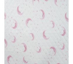Diamond Digital Print, Moons & Stars, Baby Rose