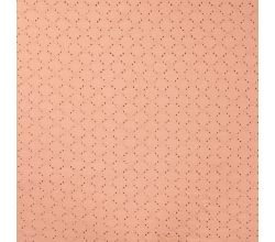 Cotton Jersey Embroidery, Dusty Salmon