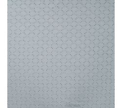 Cotton Jersey Embroidery, Dusty Blue