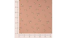 Cutie Waffle Print, Daisies, Dusty Salmon