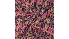 Towel Multi Jacquard Flower - Multi Flower, Fuchsia