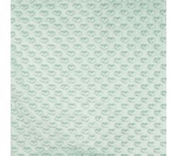 Minky Heart, Dark Dusty Mint