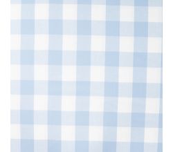 Brushed Check Kess, Dusty Blue