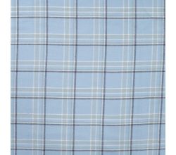 Brushed Check Kenza, Dusty Blue