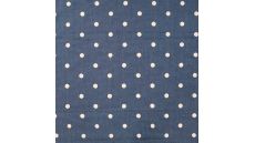 Chambray Embroidery Dots - Dots, Denim