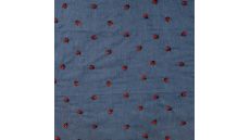 Chambray Embroidery Ladybug - Ladybug, Denim