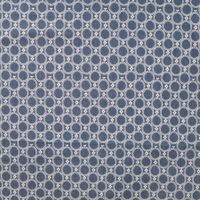 Chambray Print Circles - Graphic Circles, Denim