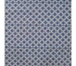 Chambray Print Circles, Graphic Circles, Denim