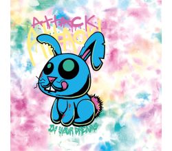 French Terry Digital, Attack Bunny, Multicolor