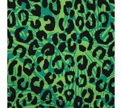 French Terry Digital Print, Leopard, Grass