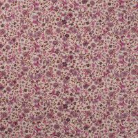 Cotton Voile Digital - Flowers, Fuchsia