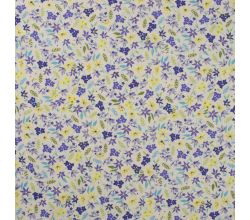 Cotton Voile Digital, Flowers, Lilac