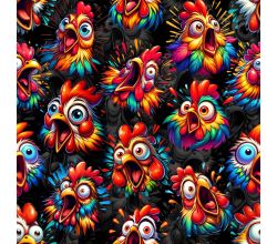 Jogging Digital Print, Crazy Chicken