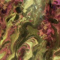 Soft Shell "Rainy" Print - Swirl, Army