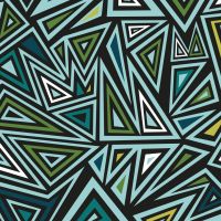 Soft Shell "Rainy" Print - Triangles, Aqua