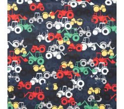 Soft Shell Print, Tractors, Black