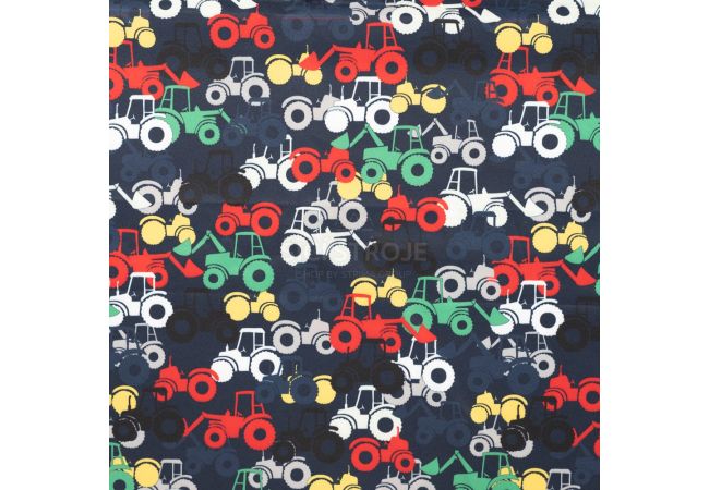 Soft Shell Print - Tractors, Black